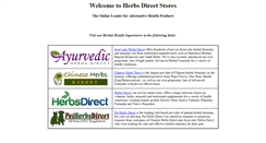 Desktop Screenshot of herbsdirectstores.com