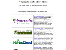 Tablet Screenshot of herbsdirectstores.com